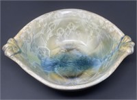 Crystalline Glaze Pottery Bowl by Bill Campbell