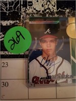 SIGNED CHIPPER JONES BRAVES CARD