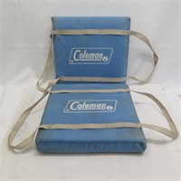 Coleman Boat Cushions - Worn - Vintage