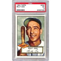 1952 Topps Billy Cox Psa 5