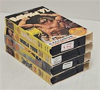 (4) 1990-92 WWF Wrestling VHS Videos
