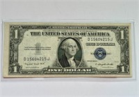RARE 1935G US $1 SILVER CERTIFICATE BANKNOTE BILL