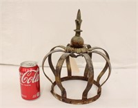 Rusty Metal Crown Garden Ornament