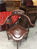 Inlaid Asian chair