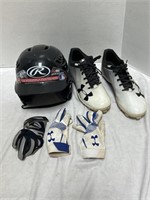 Junior Batting Helmet, Men’s 10.5 BaseBall Cleats