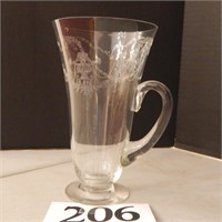 FOSTORIA GARLAND HANDLED IRISH COFFEE GLASSES QTY