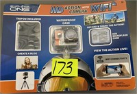 exploreone hd action camera w/ wifi factory sealed