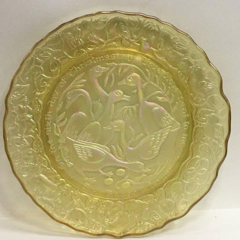 On The Sixth Day Of Christmas Imperial Glass Plate