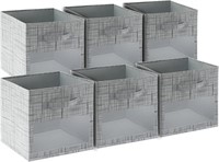 SUOCO Cube Storage Bins with Clear Window  Foldabl