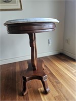 Wood & Marble Parlor Table