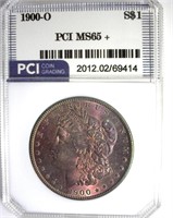 1900-O Morgan PCI MS65+ Golden Purple