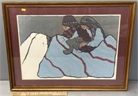 Native American Artist Signed Lithograph 335/600