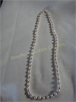 14kt C.I. marked on chain link necklace, 18"l