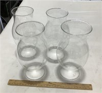 4 glass globes