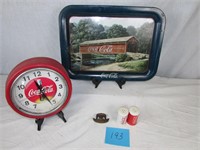 Coca Cola Tray - Coca Cola Clock - Bottle Opener
