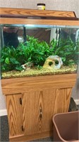 Fish Tank 12x24x15, wooden stand 29 " tall, Fish