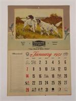 Oklahoma Tire & Supply Winfield KS Calendar 1951