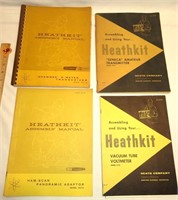 (4) 1960's HEATHKIT Radio Manuals