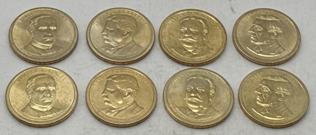 (E) 8 Gold 2013 P&D Presidential Uncirculated $1