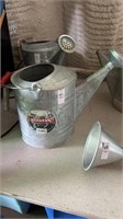 Galvanized watering can