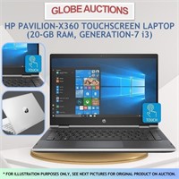 HP PAVILION-X360 TOUCH LAPTOP(20-GB RAM, GEN-7 i3)