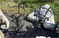 Pair of Wrought Iron Planter Stands