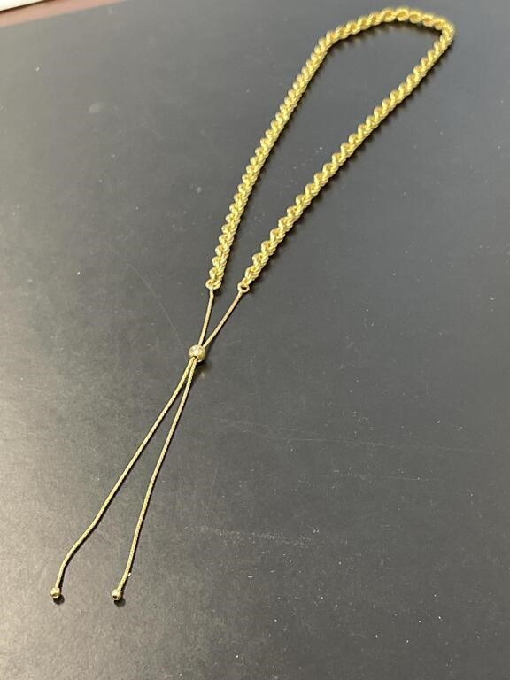 Sterling Vermeil Adjustable Necklace