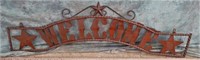 CUT METAL-WELCOME SIGN-WESTERN DECOR