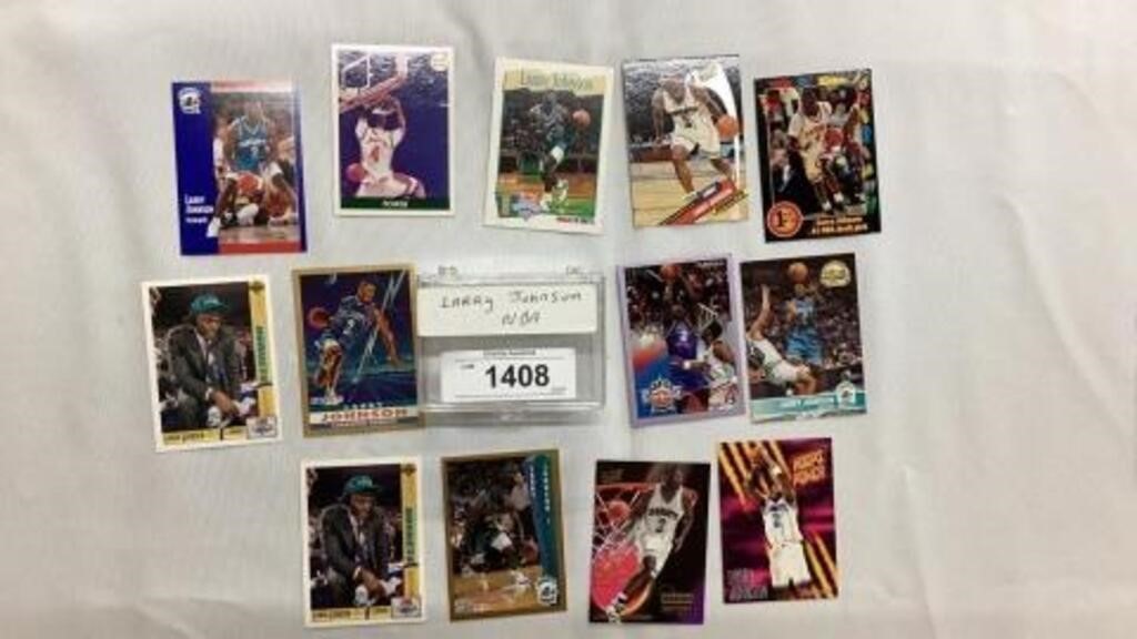 Larry Johnson, basketball, collectors cards