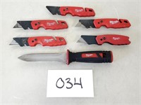 Milwaukee Fastback Utility Knives & Fixed Blade