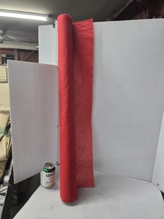 3 ft wide roll of red felt