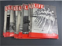 (13) 1936-1940 Life Magazines