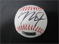 MIKE TROUT SIGNED BASEBALL HERITAGE COA