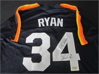 ASTROS NOLAN RYAN SIGNED JERSEY AEU COA