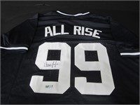 YANKEES ALL RISE AARON JUDGE SIGNED JERSEY COA