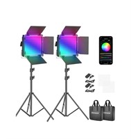 Neewer 2 Packs 660 PRO RGB LED Video Light with