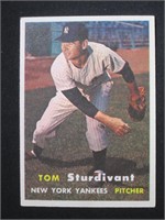 1957 TOPPS #34 TOM STURDIVANT YANKEES