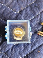 Retired mail carrier pin & mailbox cufflinks