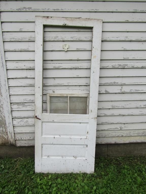 VINTAGE WOODEN STORM DOOR