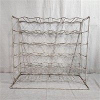 Vintage wire bottle rack