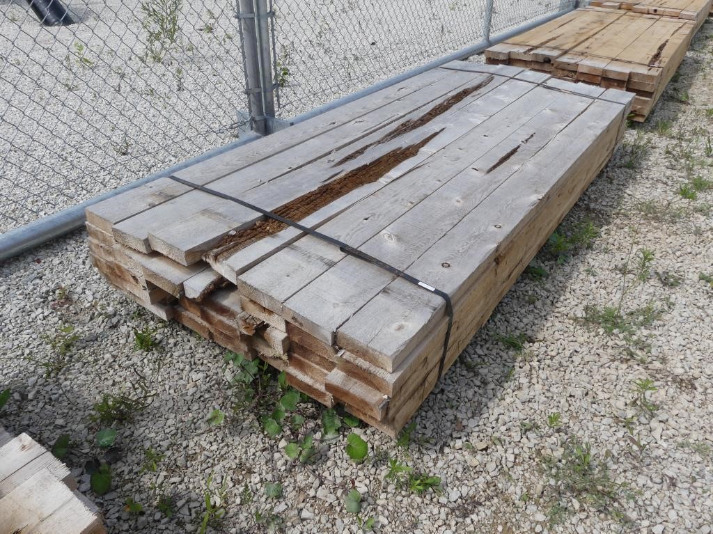 42 PCS. 2" x 6" x 8' ROUGH CUT WHITE CEDAR LUMBER