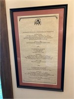 Framed Commemoration Of The Western Arctic Claim