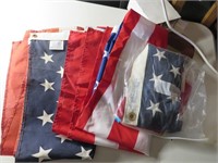 Three 3x5' American Flags