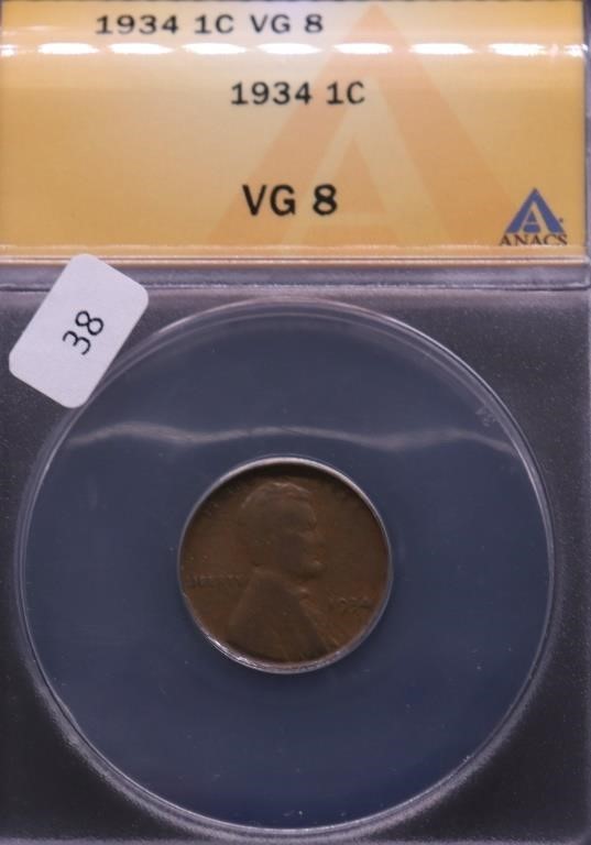 1934 ANAX VG 8 LINCOLN CENT