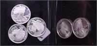 5// 1/10 OZ .999 SILVER ROUNDS