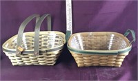 2 Medium Sized Longaberger Baskets