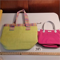 Green and Pink Handbags