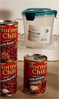 Snap Top Mug + 3 Cans Chili