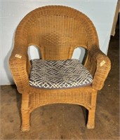 21st Century Wicker Patio Arm Chair