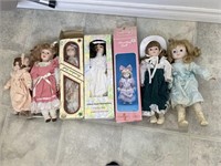 Lot of Porcelain Dolls